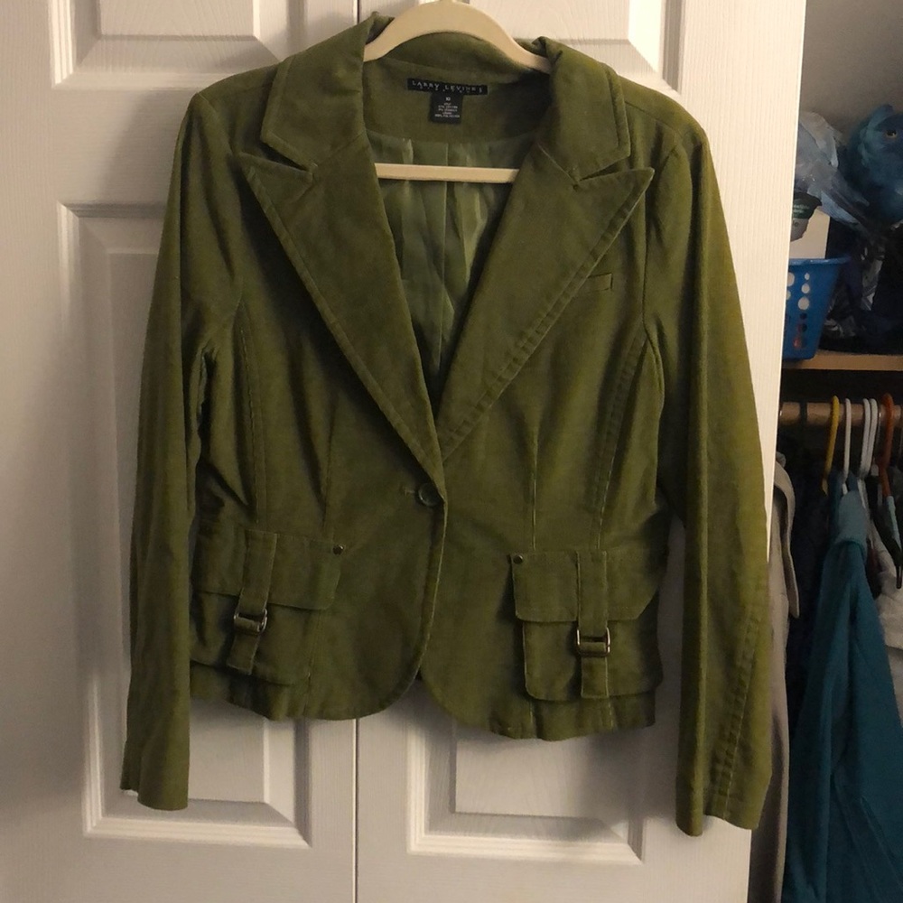 Cord green blazer